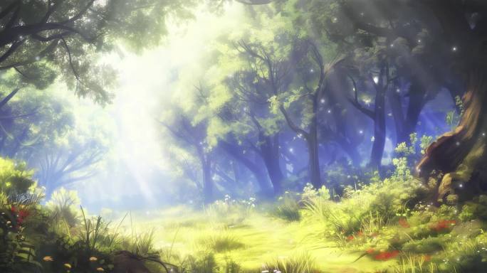 梦幻森林童话世界大屏宽屏LED背景