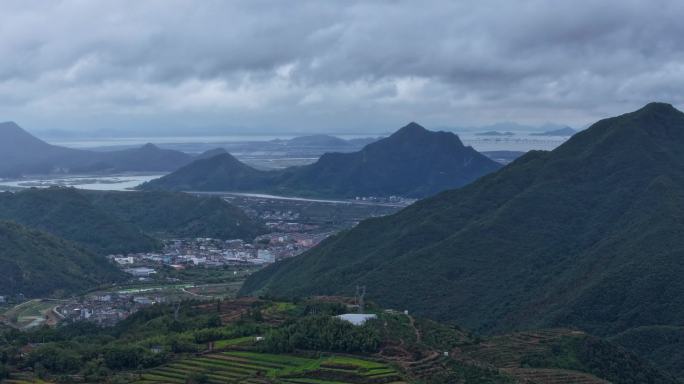 浙江台州三门县航拍