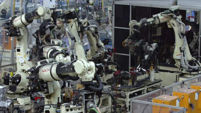机械臂 焊接 冷焊 智能 车间 零件生产