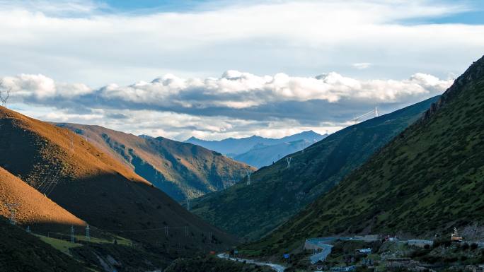 4K延时西藏高原美丽的自然风光