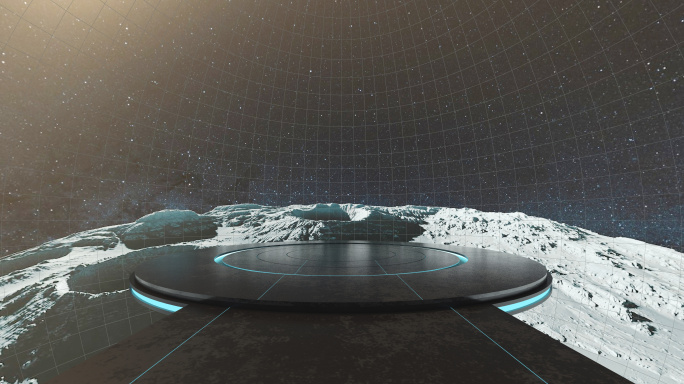 VR月球月亮表面360度全景4K