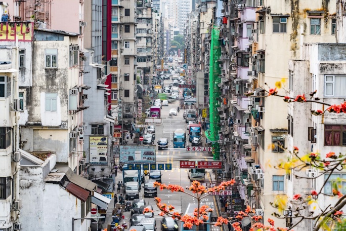 香港旺角老街道街头延时 原创7K