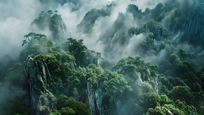 唯美黄山风景