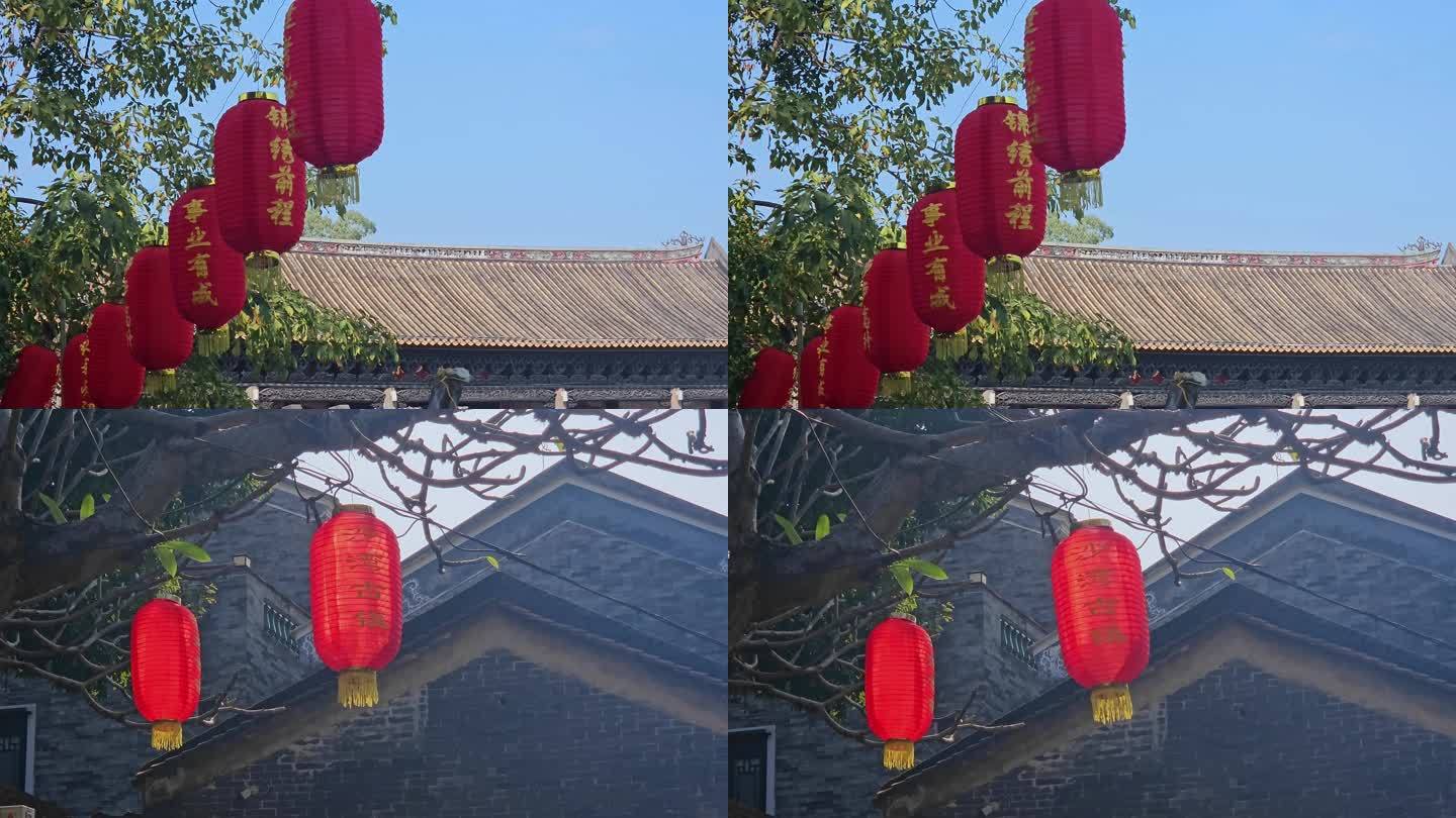 中式红灯笼宣传片空镜头素材