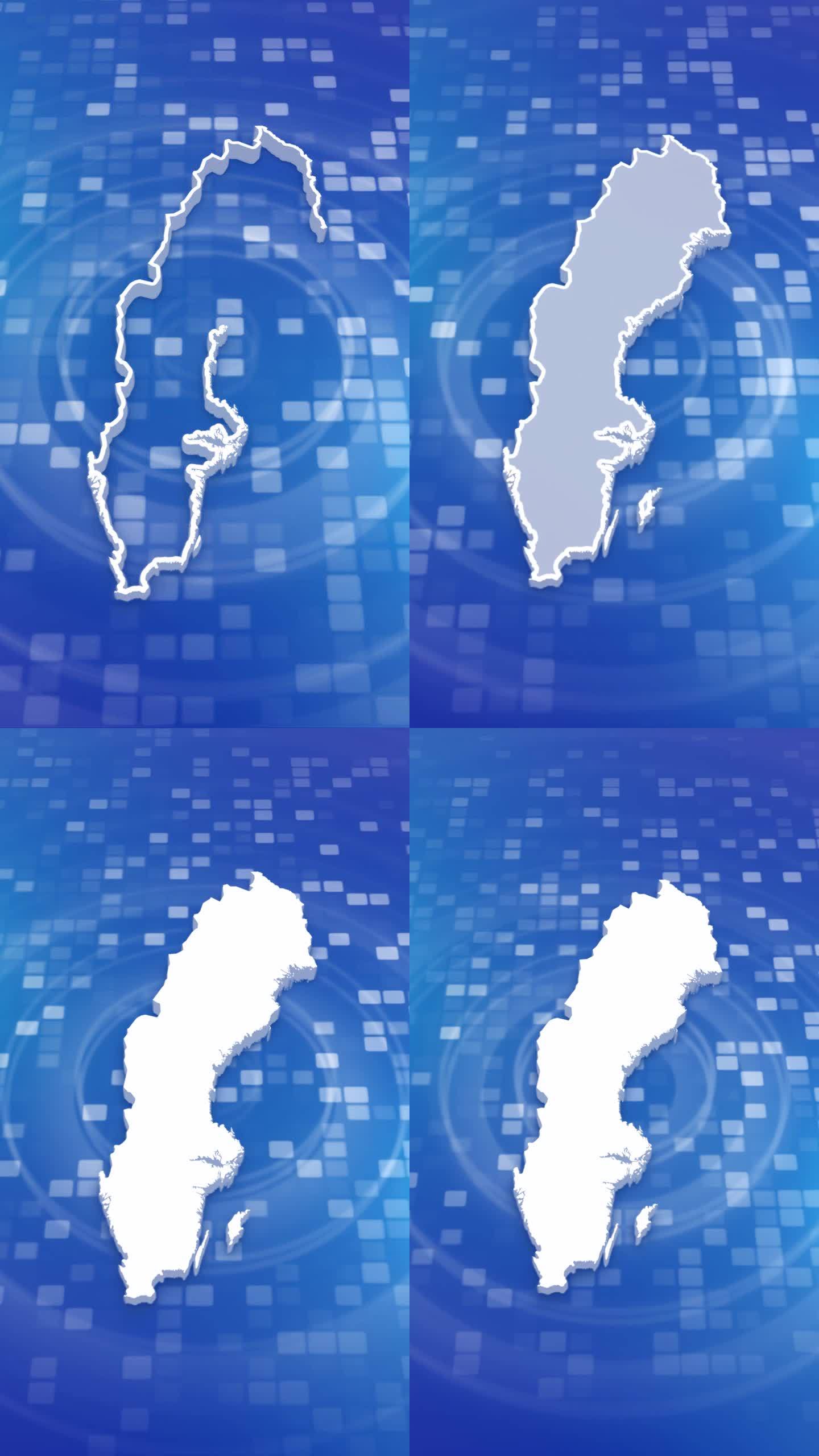 瑞典地图介绍背景