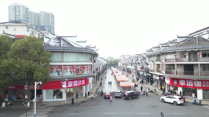 麻阳县城广场航拍