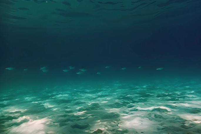 大海海底水下海洋潜水