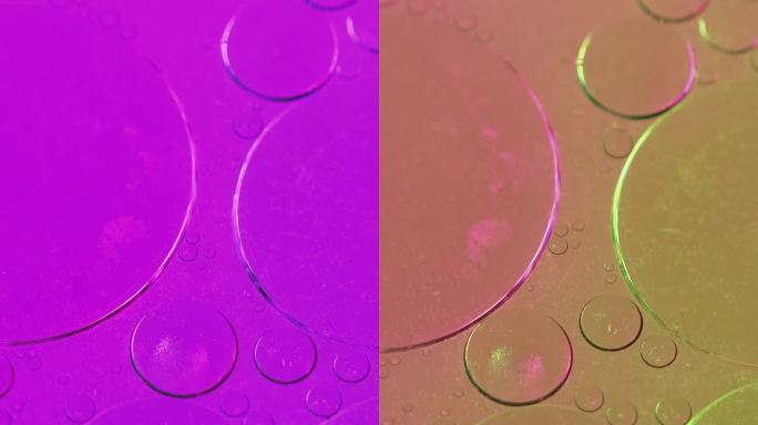 垂直抽象背景气泡，液体滴彩色