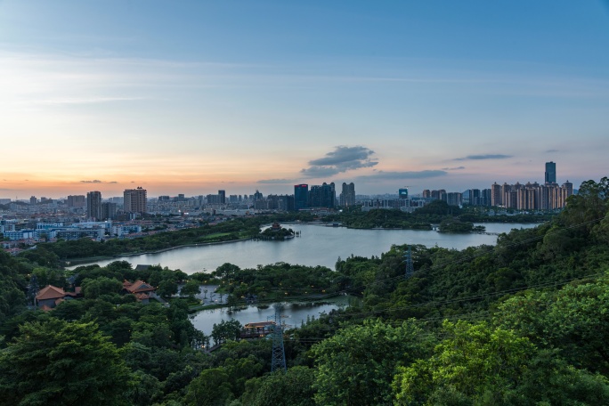 宝林寺晚霞