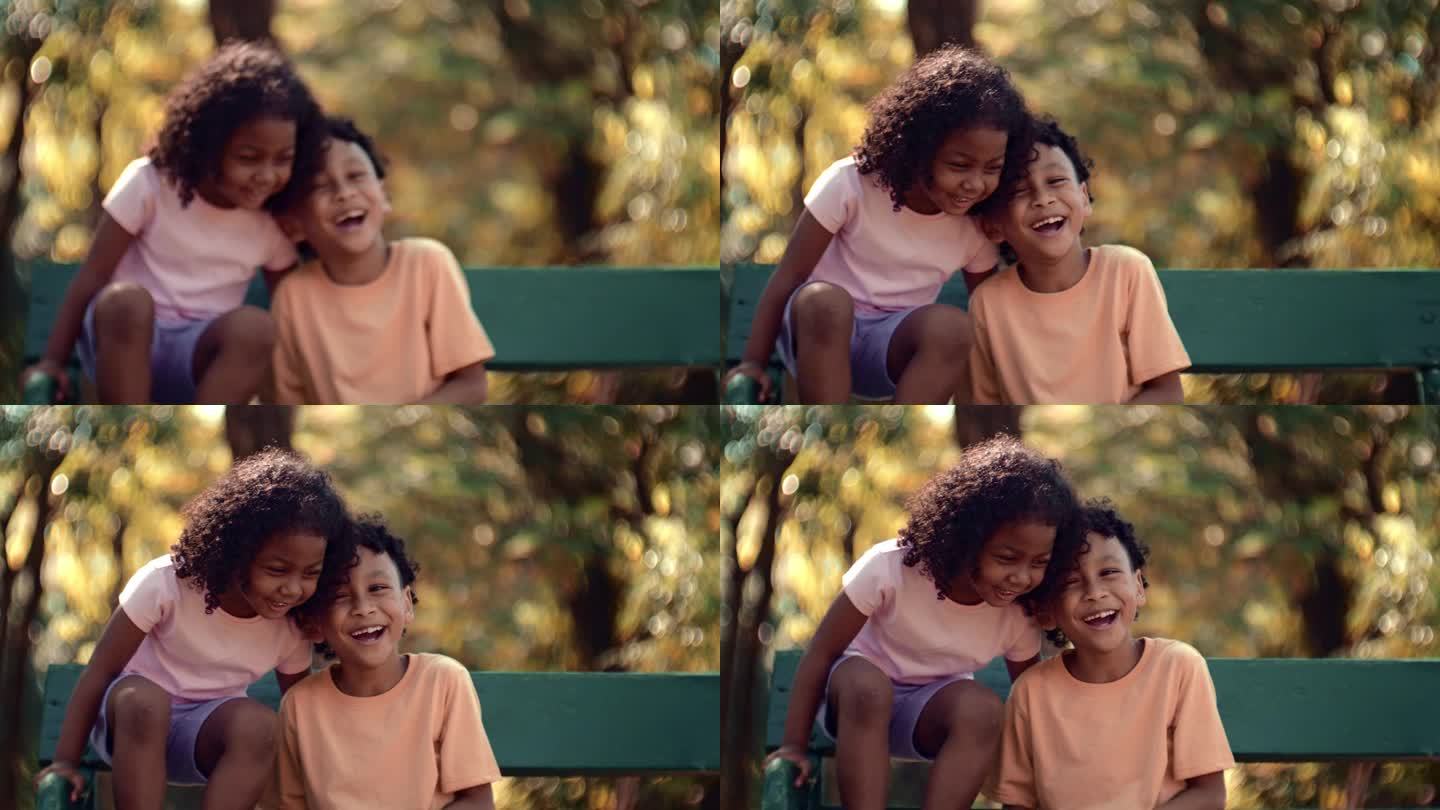 在一起幸福快乐童年视频素材开心快乐