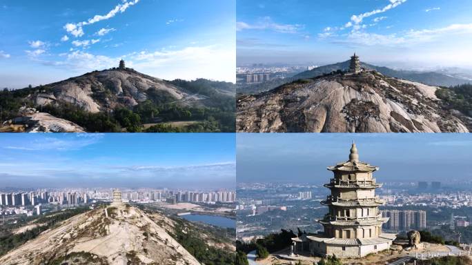 泉州石狮万寿塔 航拍 4k 大气