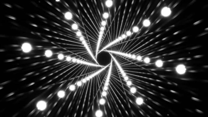 无缝VJ循环三维动画几何图案现场音乐会音乐视频抽象迷幻迷幻迷幻多彩艺术。绿色兔子洞环作为背景。视觉特