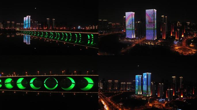 武汉墨水湖大桥夜景
