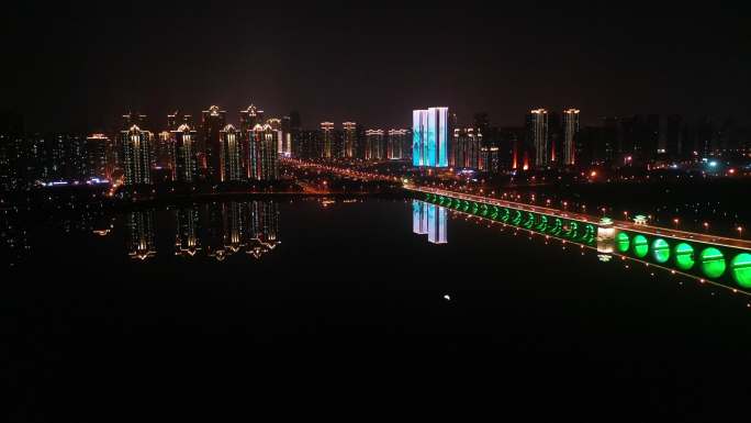 武汉墨水湖大桥夜景