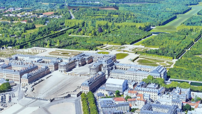 法国凡尔赛宫航拍