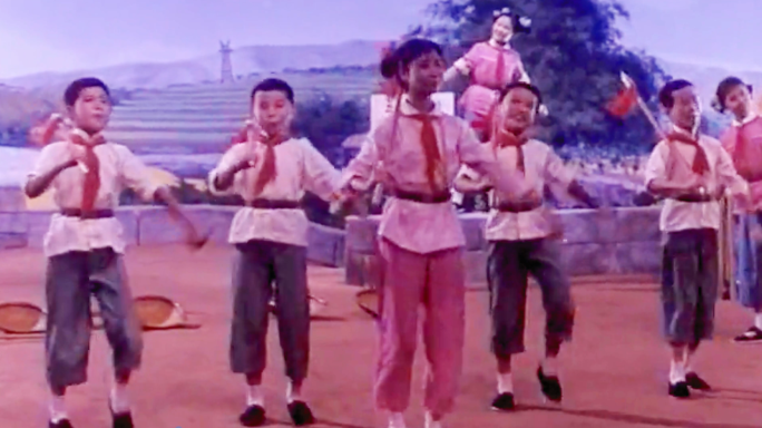 70年代 六一儿童节 学校礼堂表演节目