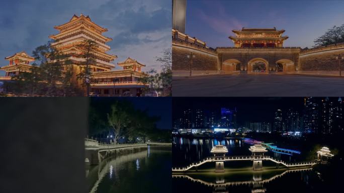 惠州城市夜景航拍