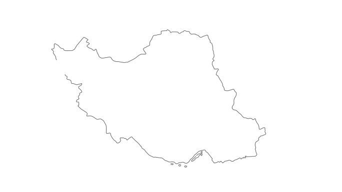 伊朗的动画素描地图