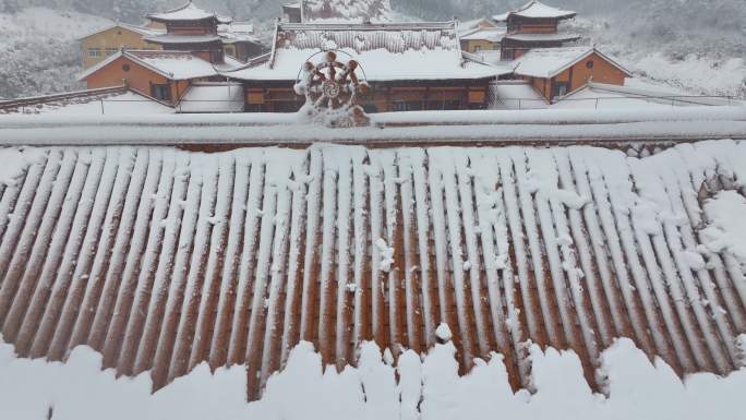 长沙市洗心禅寺雪景