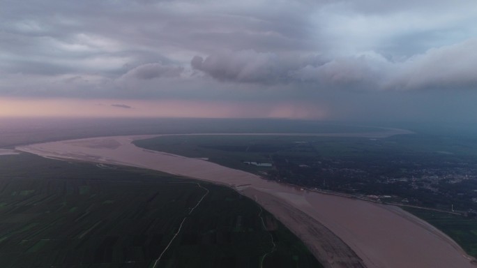 4k 雨前黄河河道