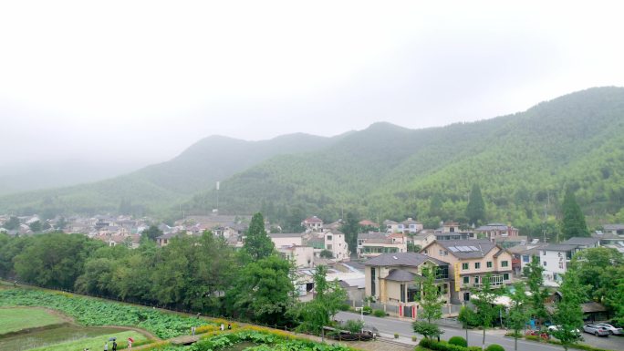 4K-航拍安吉余村绿水青山乡村振兴