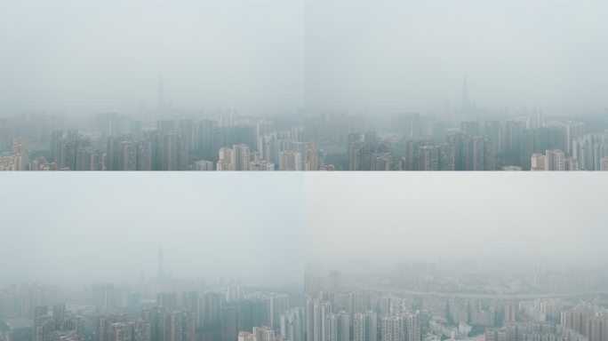 冬季城市雾霾