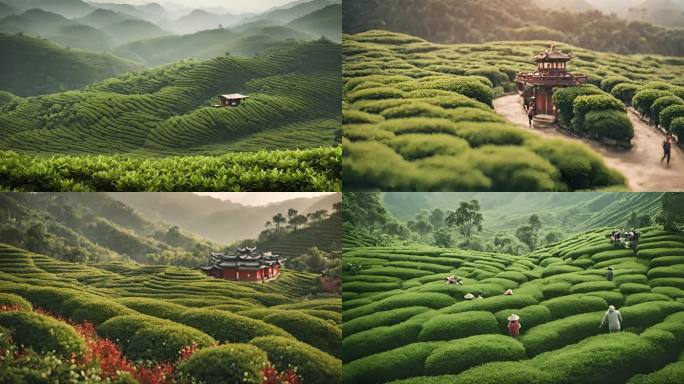 茶园红茶绿茶种植园