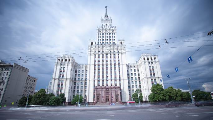 莫斯科重工业部大楼延时