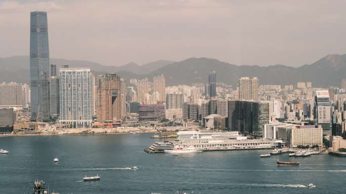 4K高清香港维港海景风光