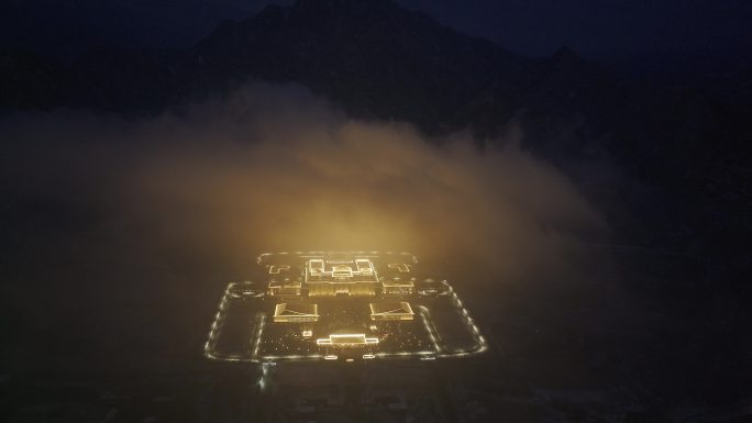 西安 版本馆 夜景 刚拍 圭峰 秦岭