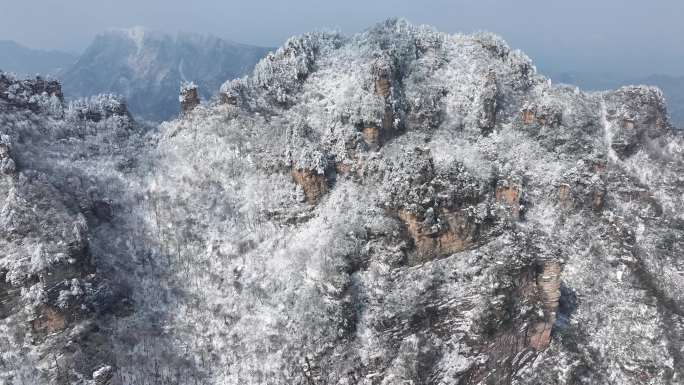 张家界天子山 西海峰林 航拍