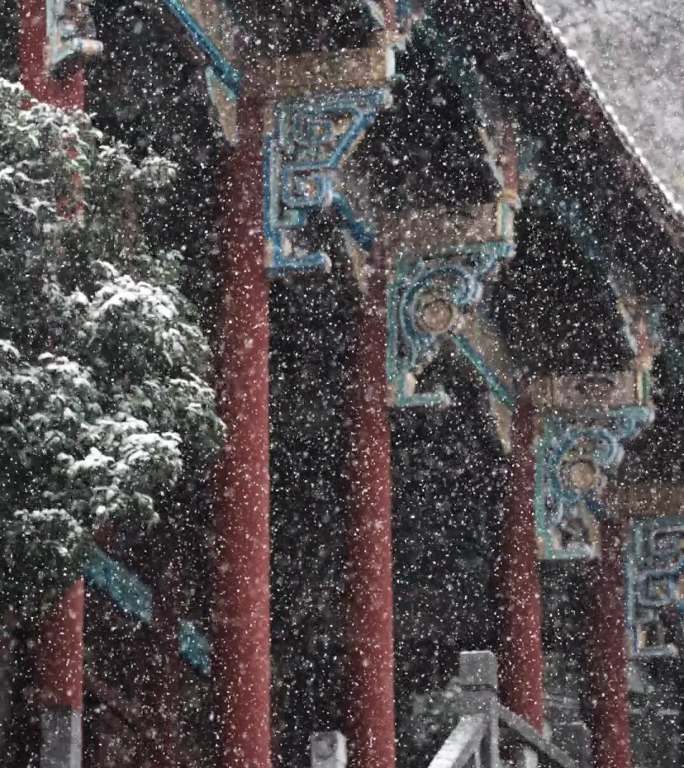 寺庙雪景