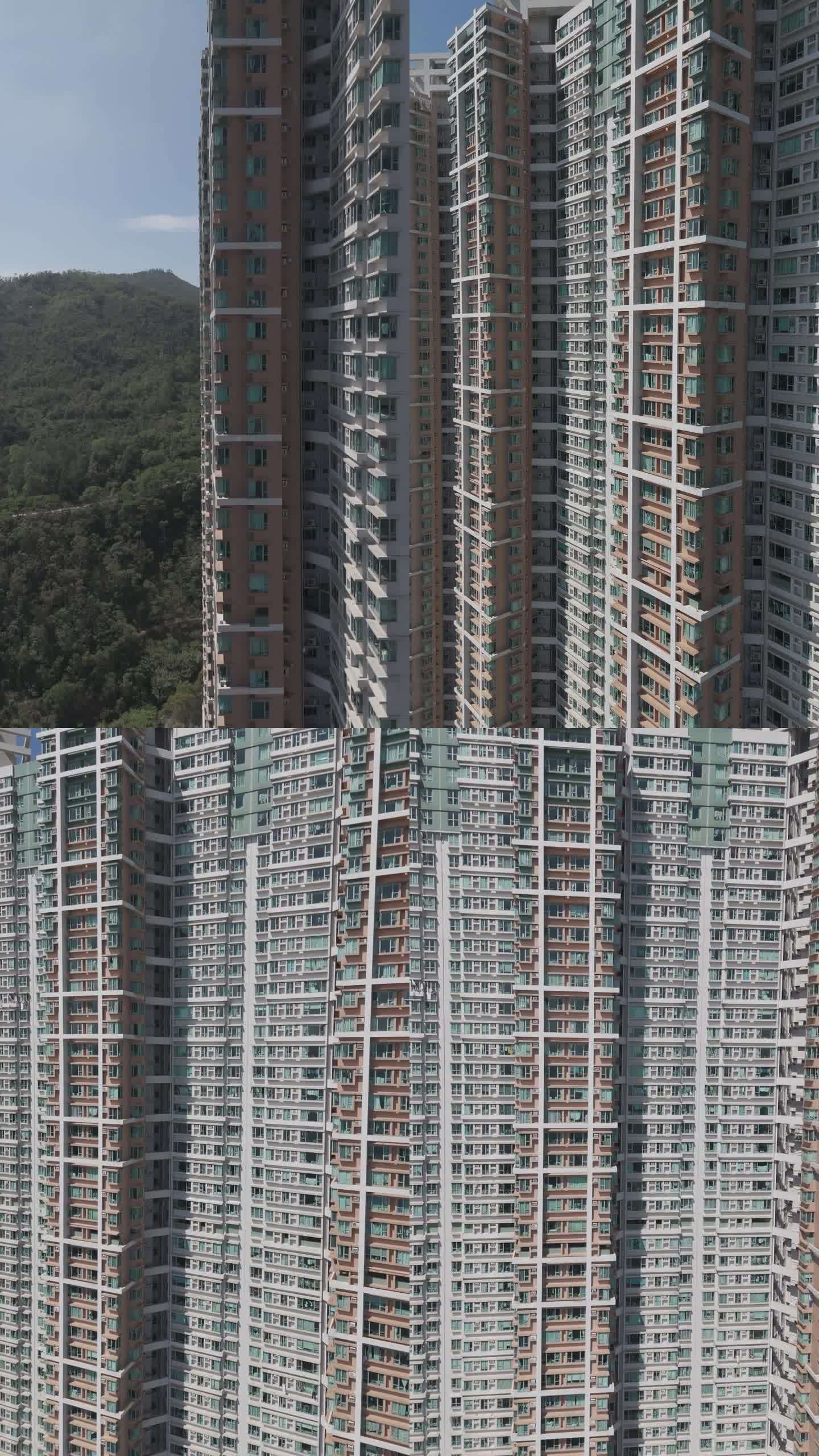 无人机拍摄的香港将军澳私人住宅