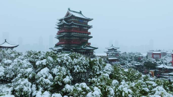 滕王阁雪景