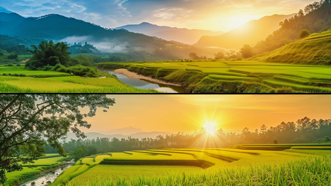 《割稻舞》-《插秧舞》-4K超宽屏