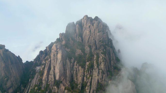 黄山风景区唯美风景视频素材航拍