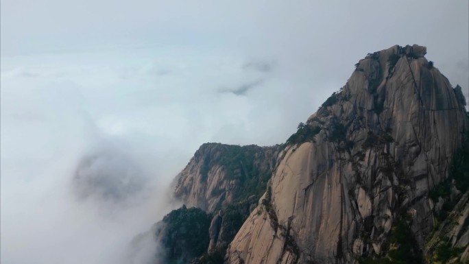 黄山风景区壮观风景延时摄影视频素材4