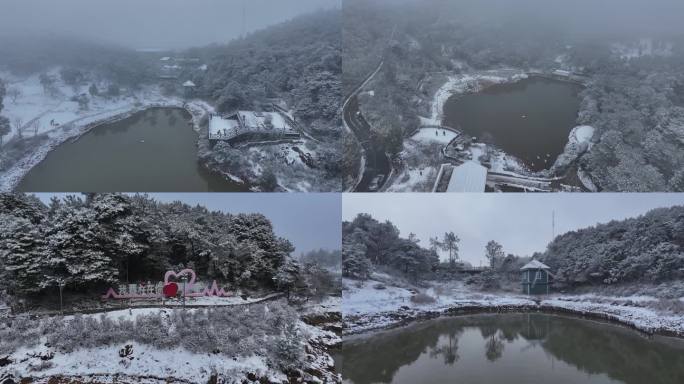 鼓岭柱里雪景