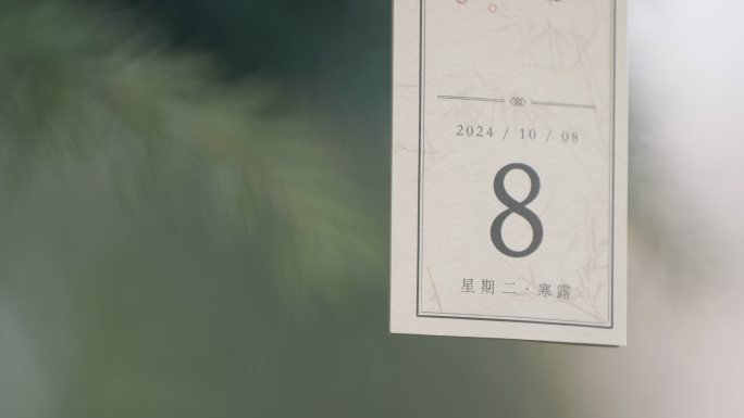 寒露2024年10月8号