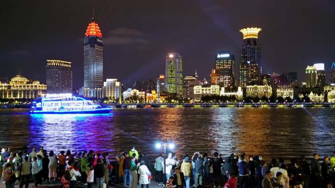 上海 魔都 夜景 江景 灯光 光影