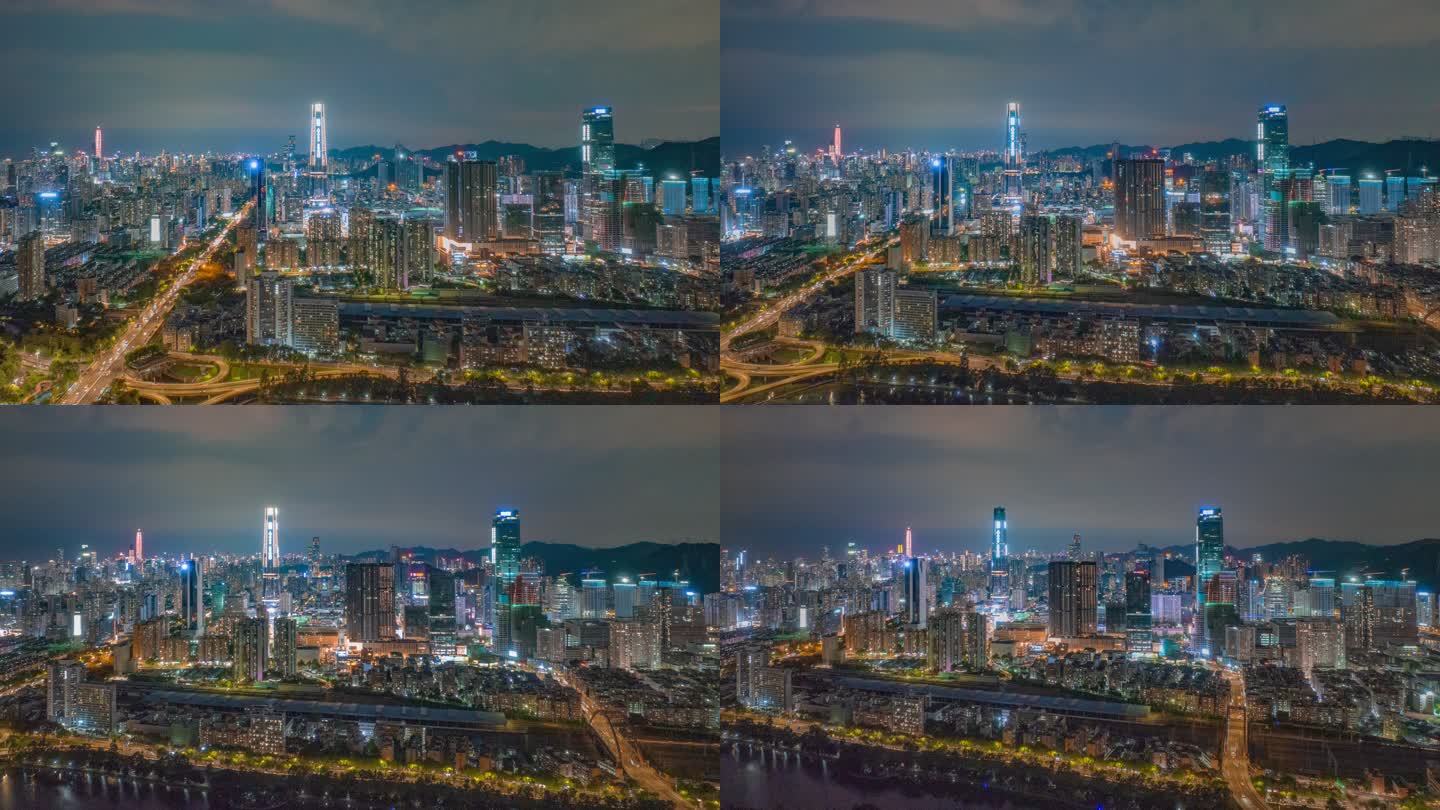深圳罗湖城市CBD夜景