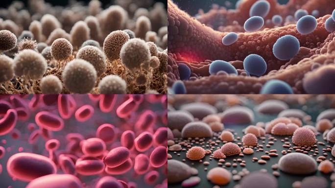 细菌微生物微观世界癌细胞诡异病毒变异