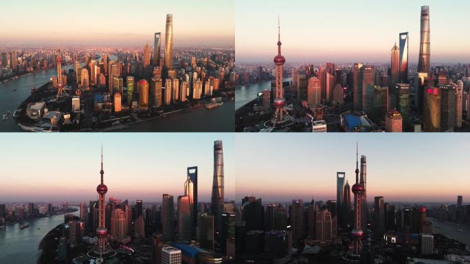 傍晚陆家嘴 上海 傍晚 陆家嘴