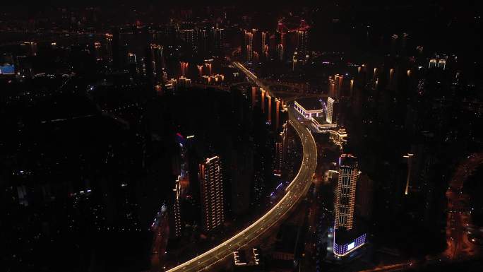 武汉汉阳马樱路二环线夜景