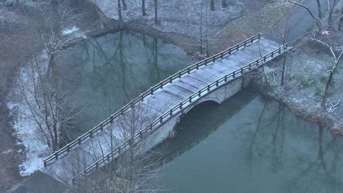 江南雪景空镜视频素材