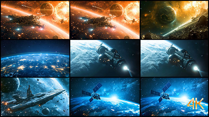 星际旅行 宇宙舰队 外星飞船 科幻电影