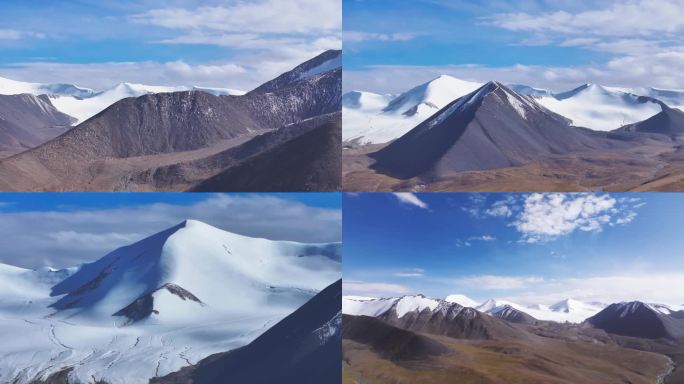 航拍青海高原雪山2