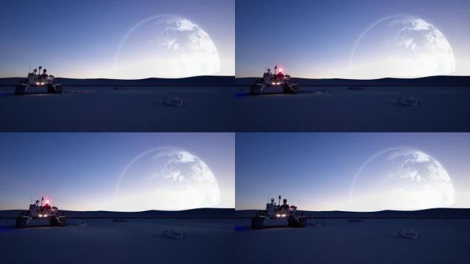 月球探测漫游者登上月球的车辆和机器人