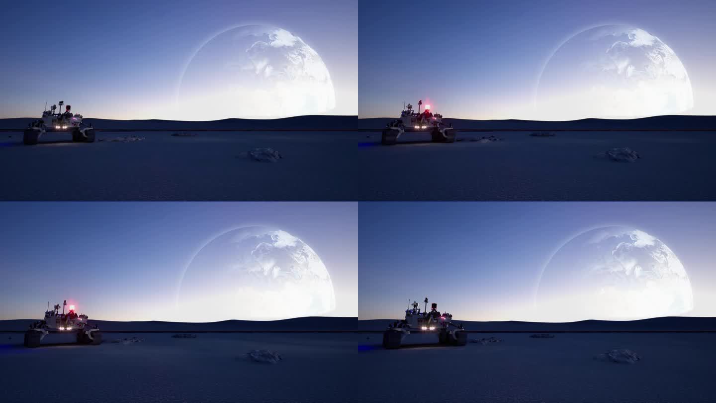 月球探测漫游者登上月球的车辆和机器人