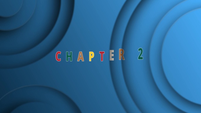 第二章-文字动画效果与圣诞图标在蓝色动画圆圈背景